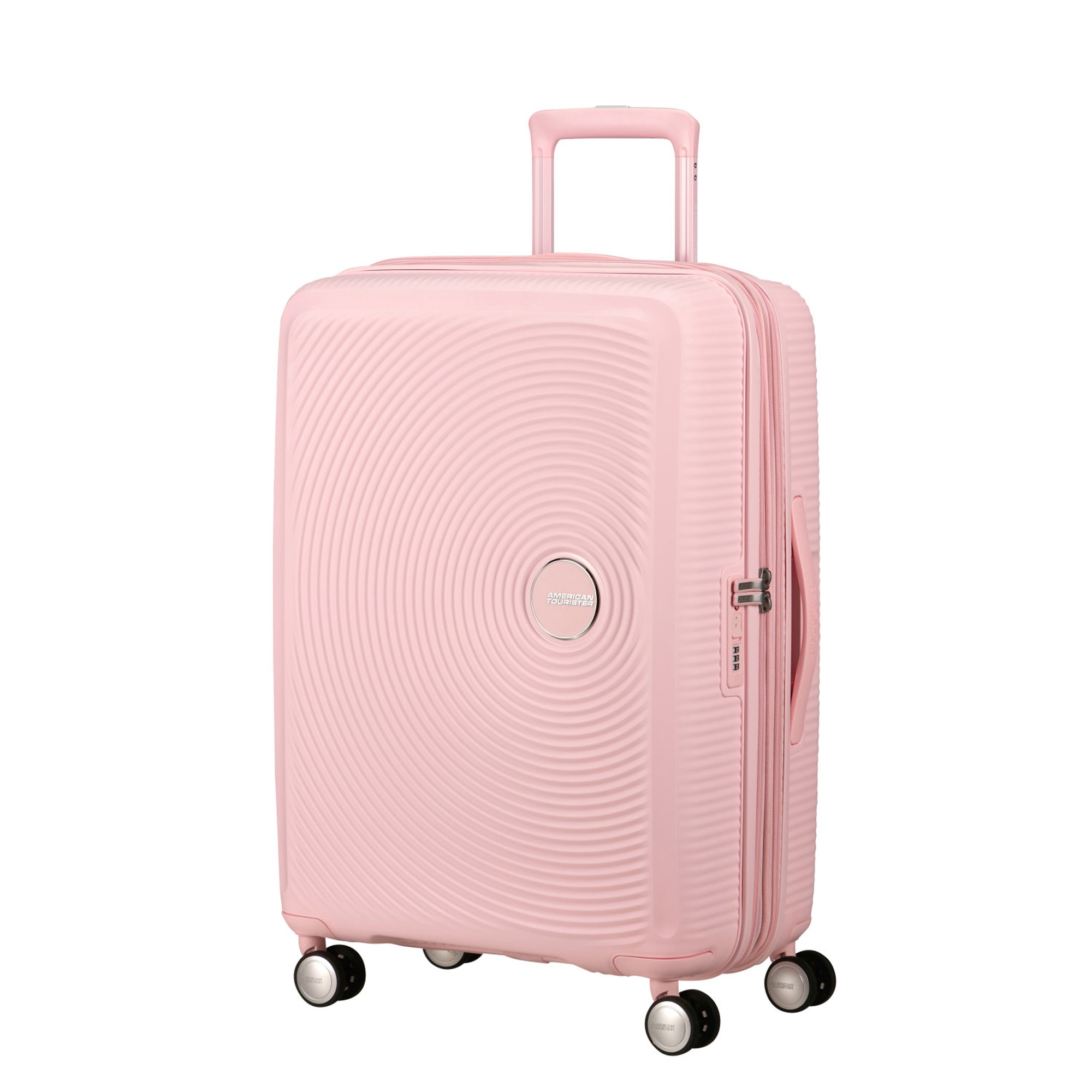 American Tourister Açık Pembe Soundbox - 67 cm Orta Boy Sert Valiz