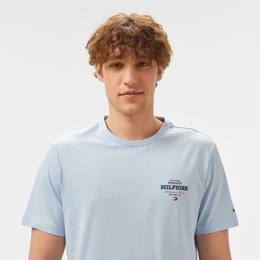  Tommy Hilfiger Monotype All American Erkek Mavi T-Shirt