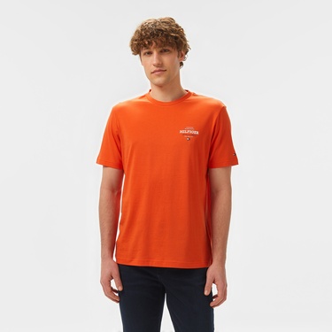  Tommy Hilfiger Monotype All American Erkek Turuncu T-Shirt