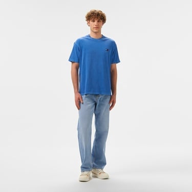  Tommy Jeans Relax Label Erkek Mavi T-Shirt