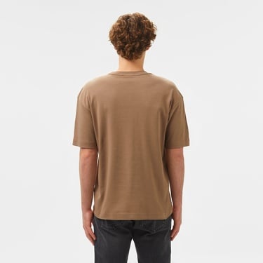  Calvin Klein Nano Logo İnterlo Erkek Gri T-Shirt