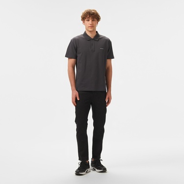  Calvin Klein Label Erkek Siyah Polo