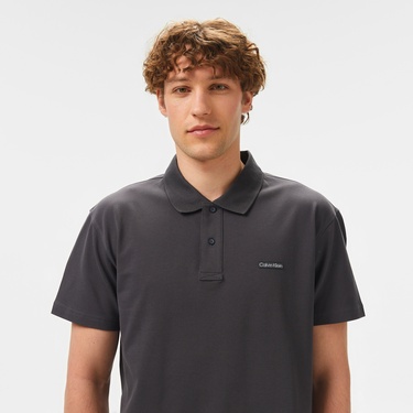  Calvin Klein Label Erkek Siyah Polo