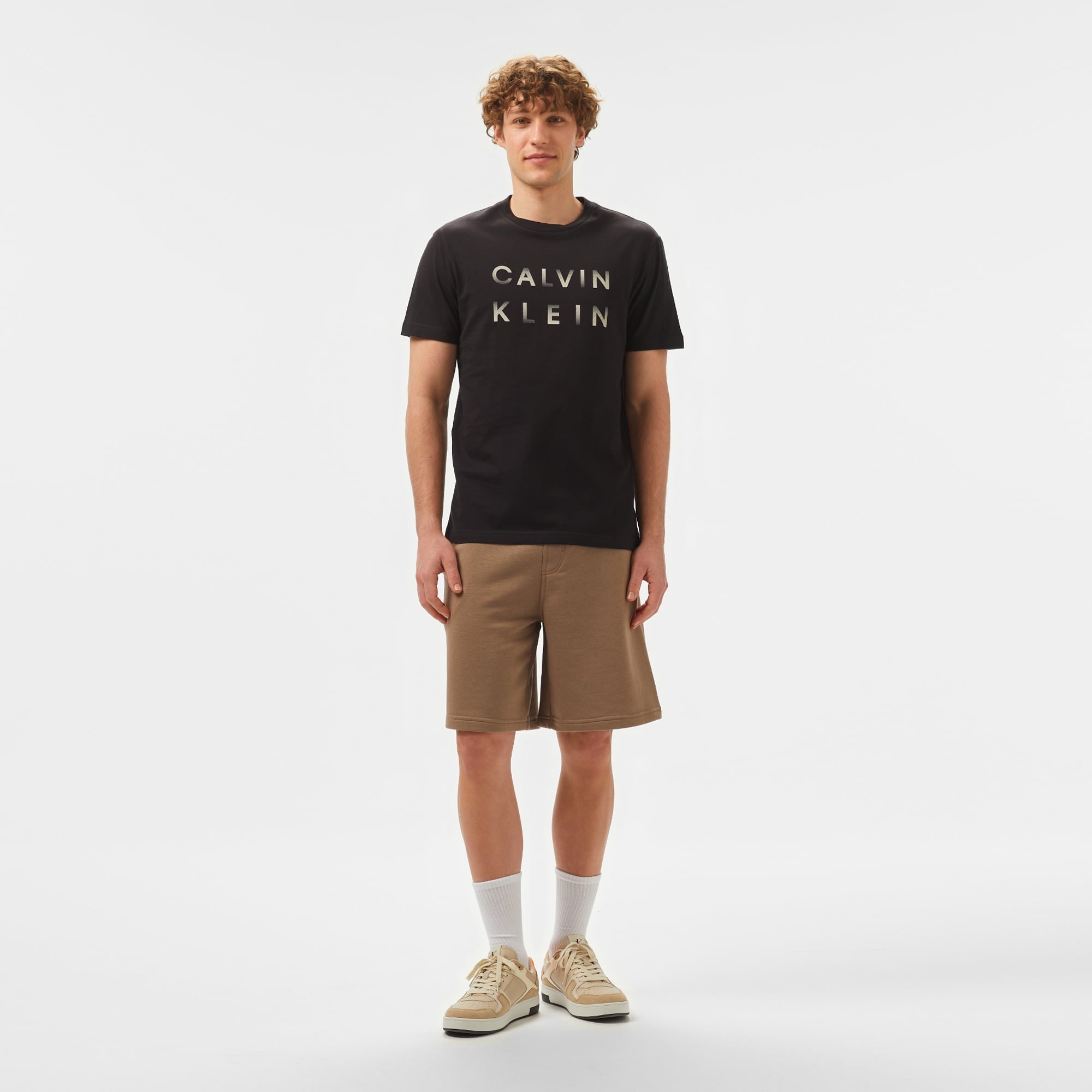 Calvin Klein Logo Erkek Siyah T-Shirt