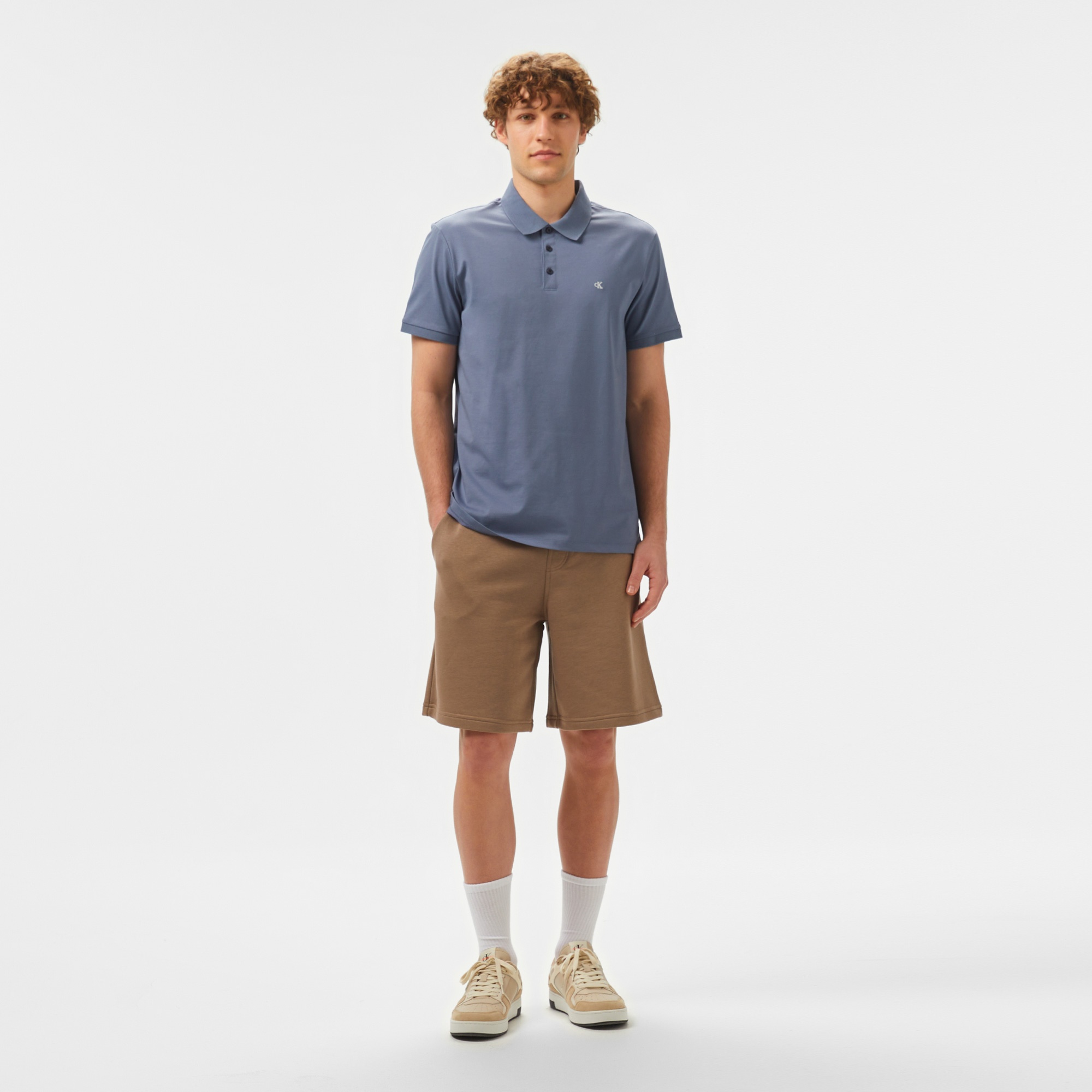Calvin Klein Erkek Mavi Polo