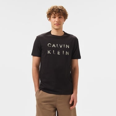  Calvin Klein Logo Erkek Siyah T-Shirt