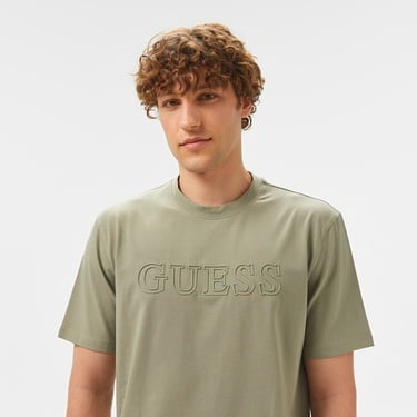  Guess Ss Alphy Mid Organicetch 180 Erkek Yeşil T-Shirt
