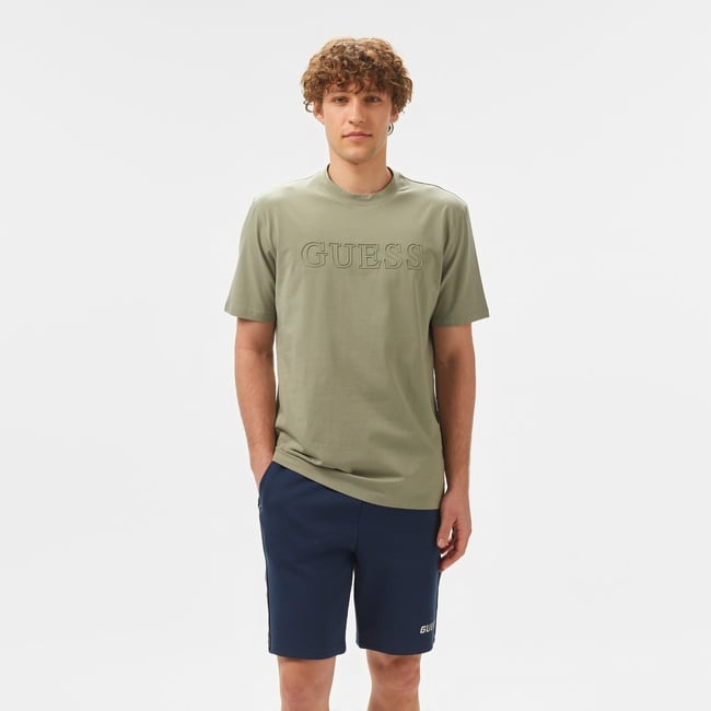  Guess Ss Alphy Mid Organicetch 180 Erkek Yeşil T-Shirt