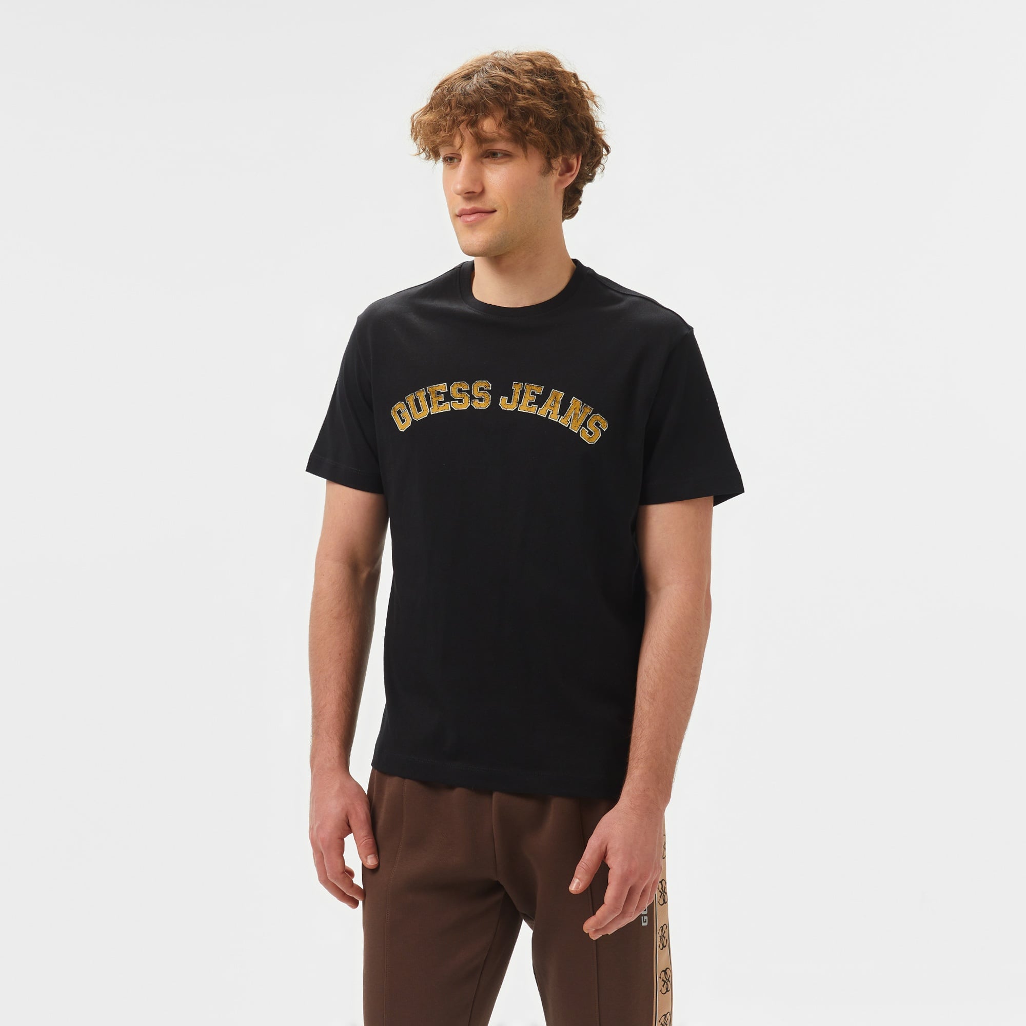 Guess Mid Organic Heavy Erkek Siyah T-Shirt