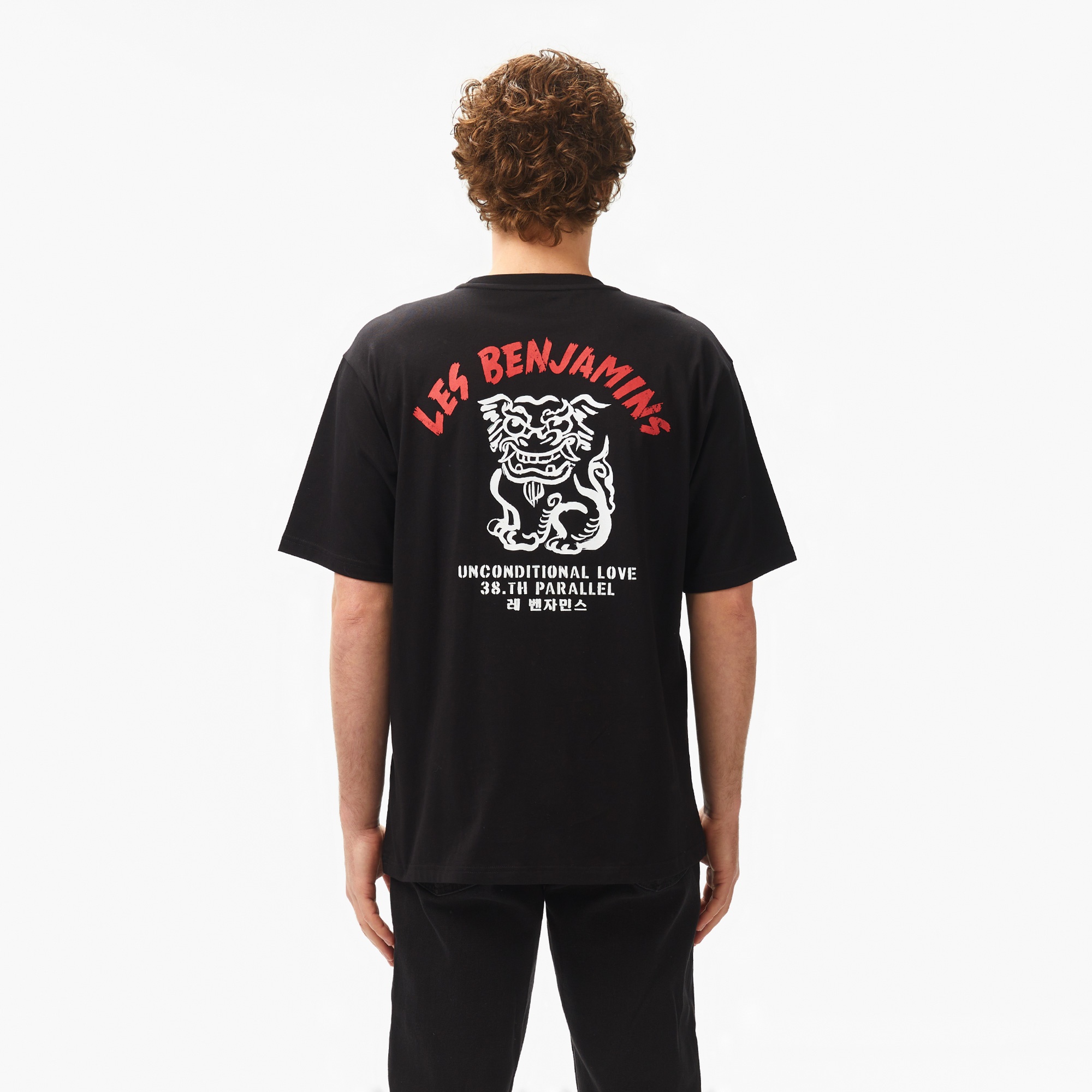 Les Benjamins Relaxed 032 Erkek Siyah T-Shirt