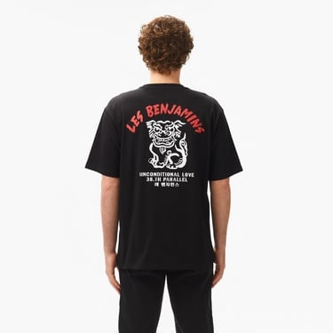  Les Benjamins Relaxed 032 Erkek Siyah T-Shirt