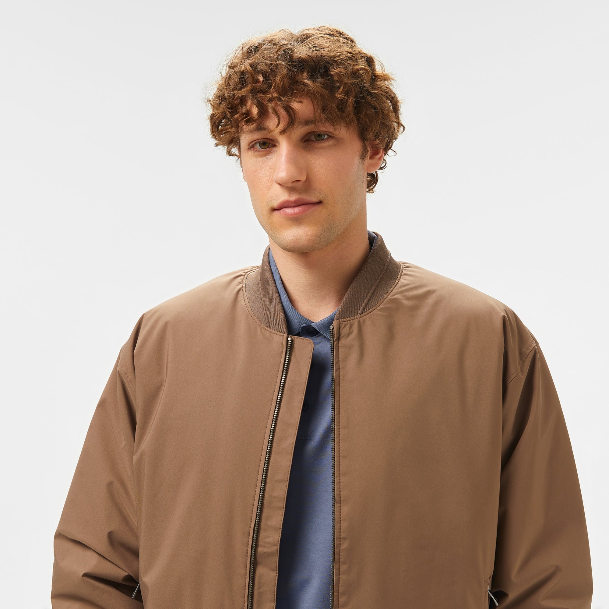 Calvin Klein Sport Hero Erkek Kahverengi Bomber Ceket