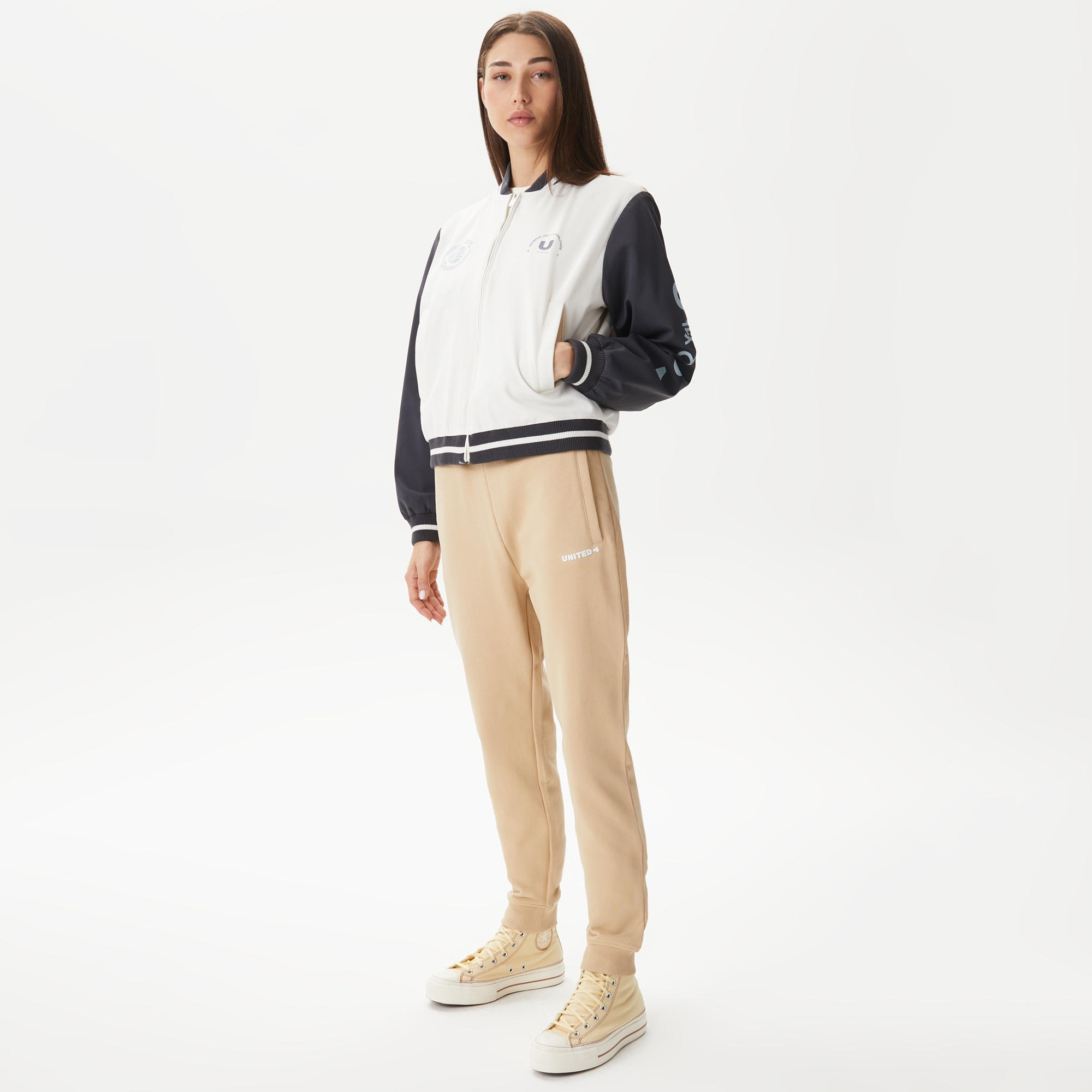 UNITED4 Kadın Krem Ceket