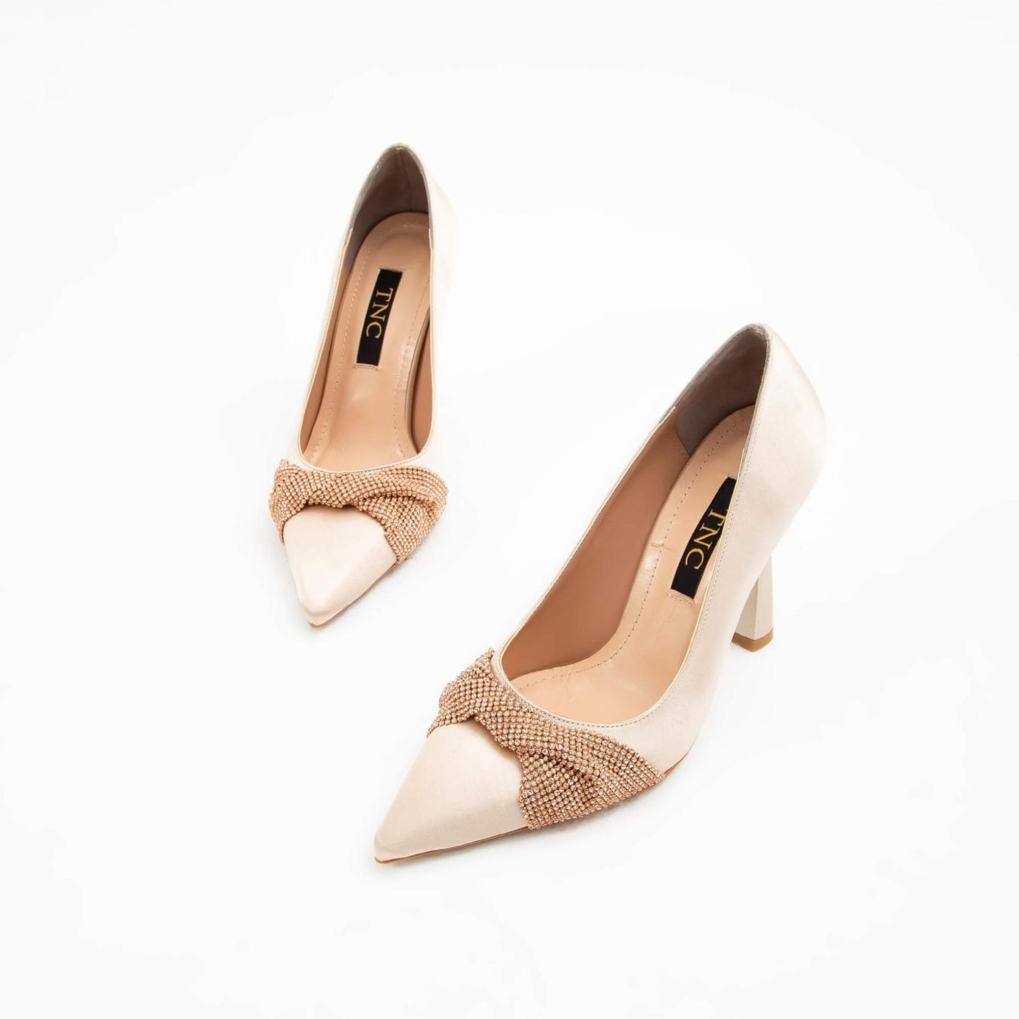 Tamer Tanca Kadın Vegan Bej Stiletto Ayakkabı