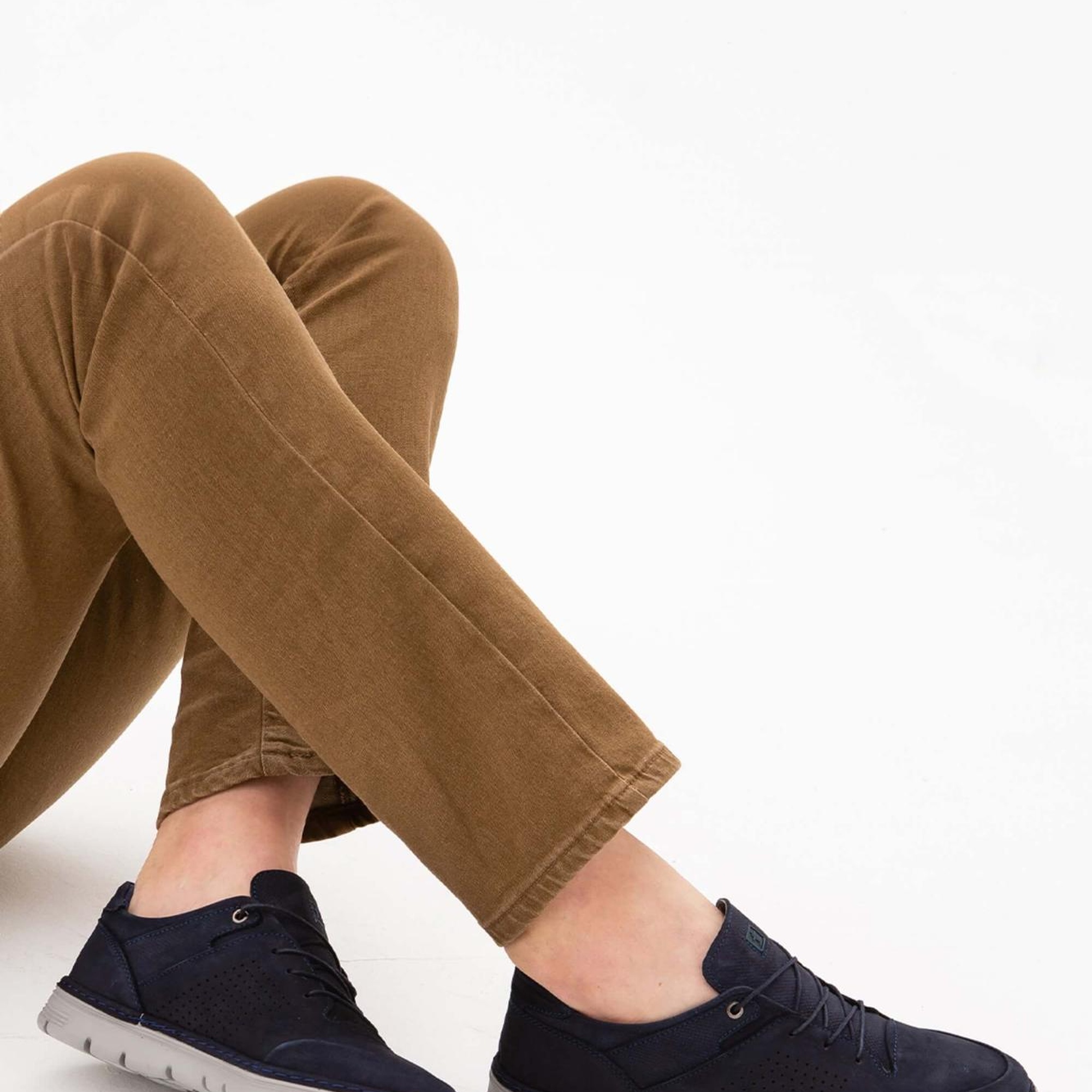 Tamer Tanca Erkek Hakiki Deri Lacivert Nubuk Casual Ayakkabı