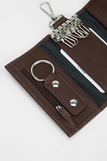  Tamer Tanca Erkek Hakiki Deri Kahverengi Anahtarlık