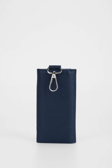  Tamer Tanca Erkek Hakiki Deri Lacivert Anahtarlık