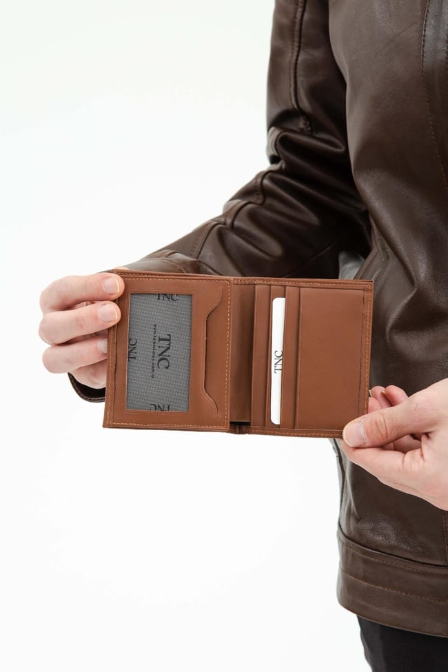  Tamer Tanca Erkek Hakiki Deri Taba Cüzdan Cuzdan