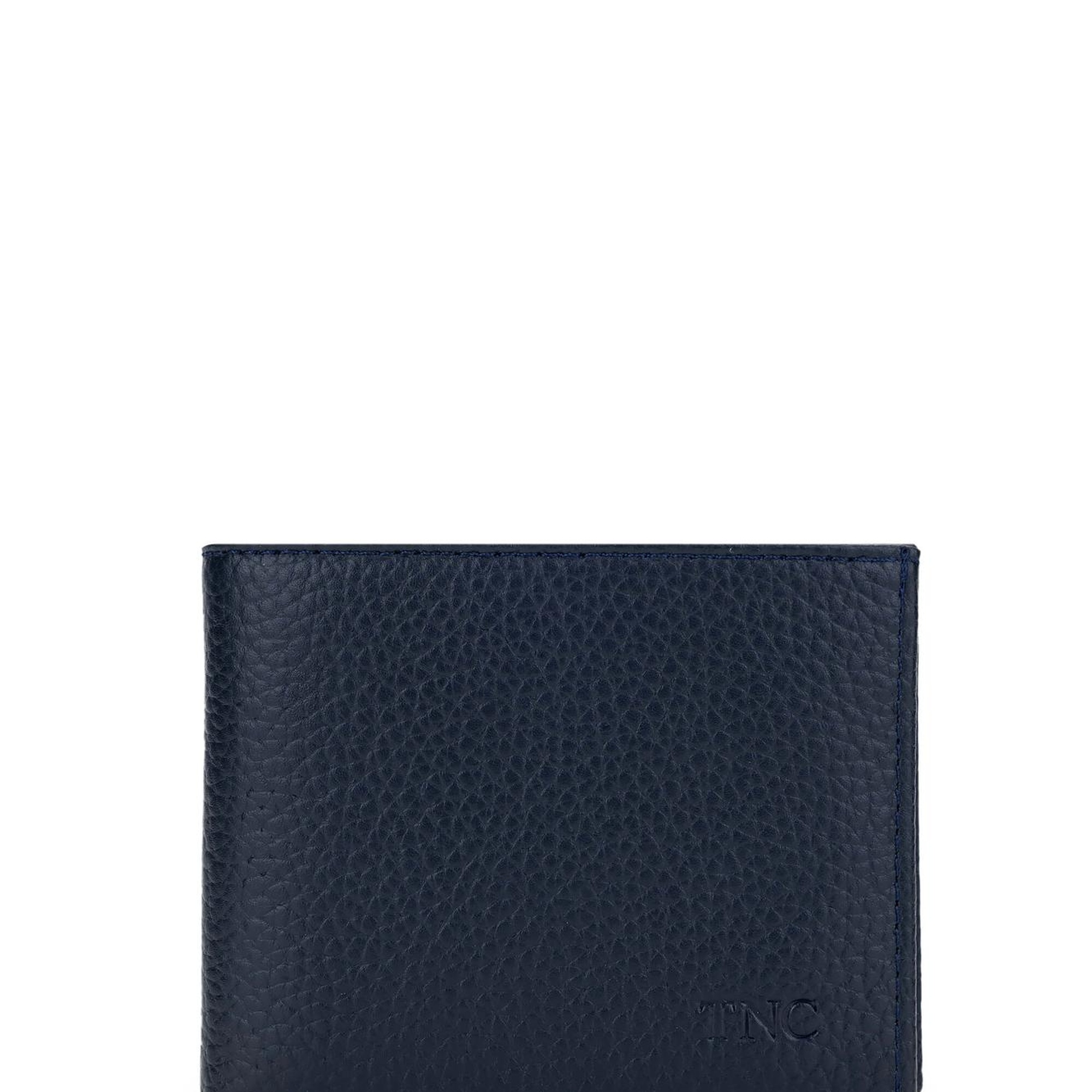 Tamer Tanca Erkek Hakiki Deri Lacivert Cüzdan Cuzdan