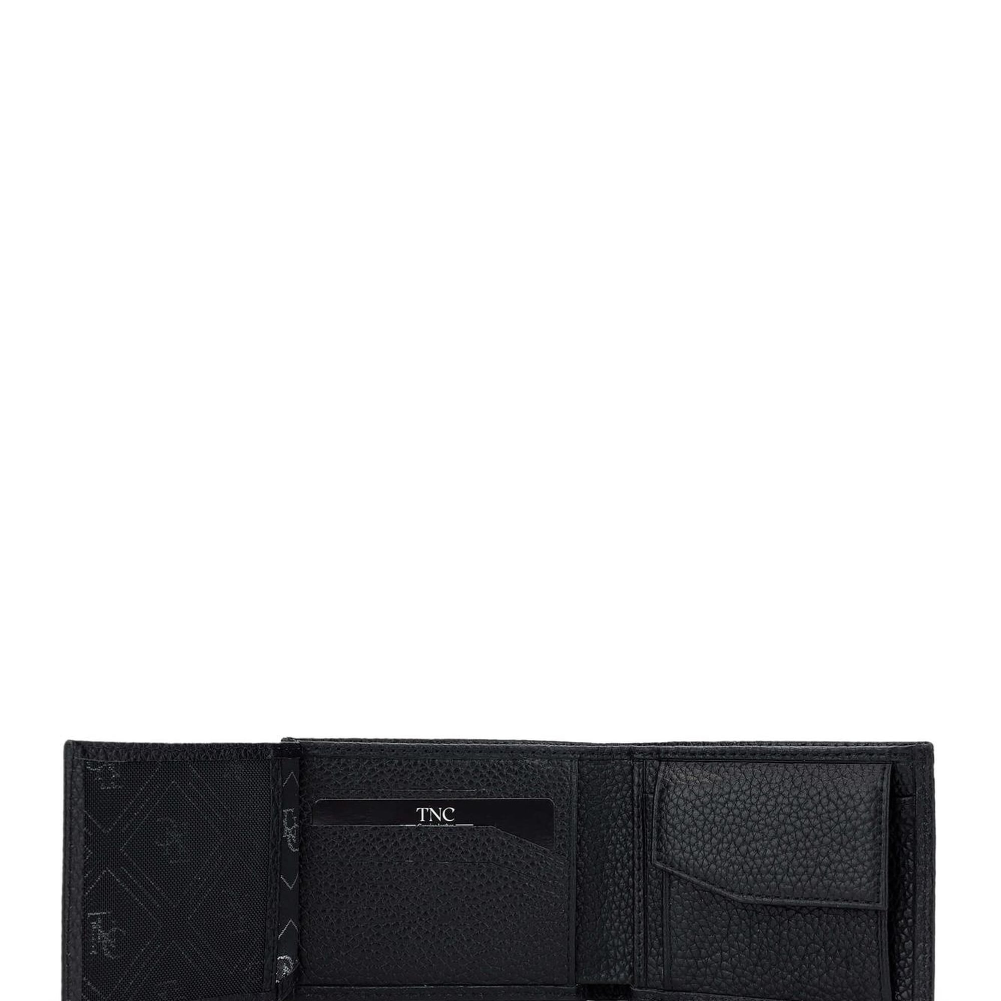 Tamer Tanca Erkek Hakiki Deri Siyah Floter Cüzdan Cuzdan