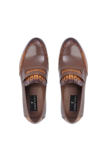  Tamer Tanca Erkek Hakiki Deri Taba Bufalo Klasik Ayakkabı