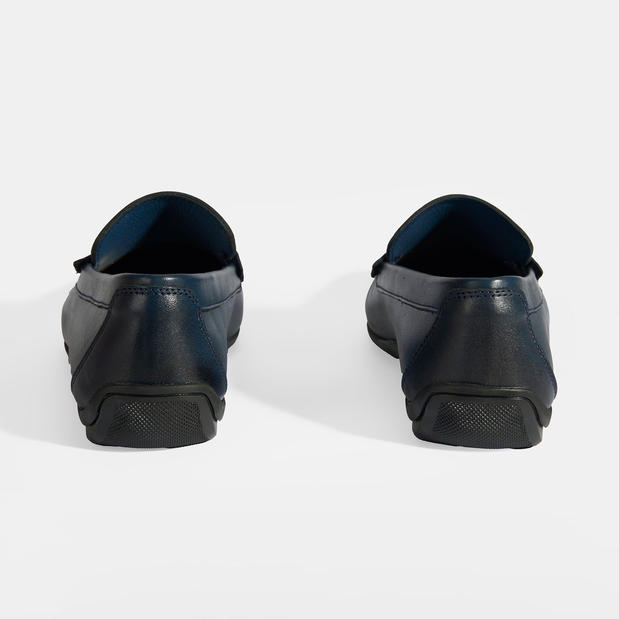 Jovian Lacivert Erkek Deri Slip-On Loafer