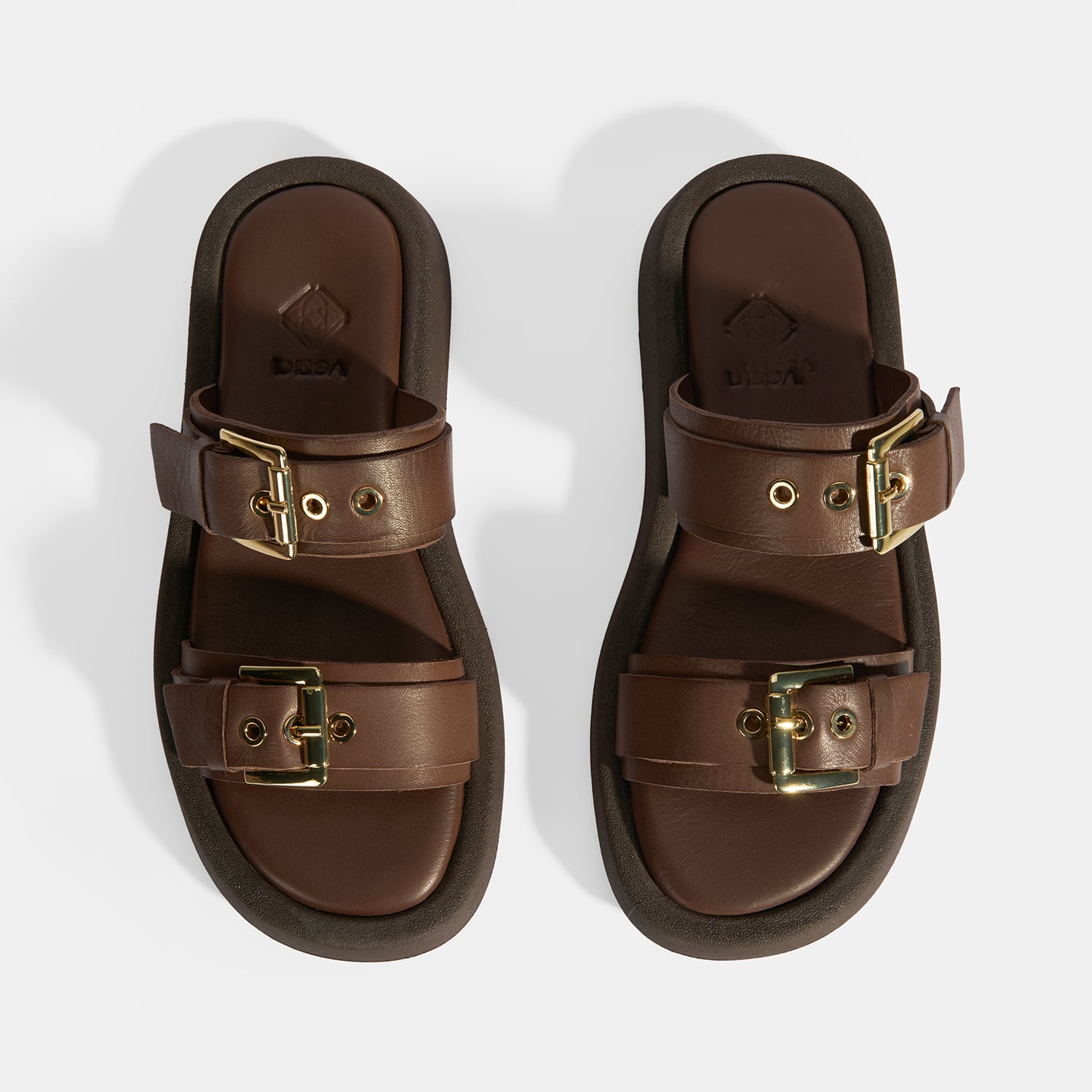 Desa Desa Kahverengi Kadın Kahve Toka Detaylı Deri Terlik FashFed'de! Kahverengi - 8. görsel