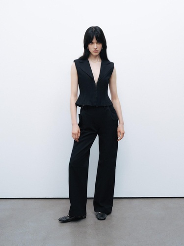  Beli Agraf Detaylı Pantolon