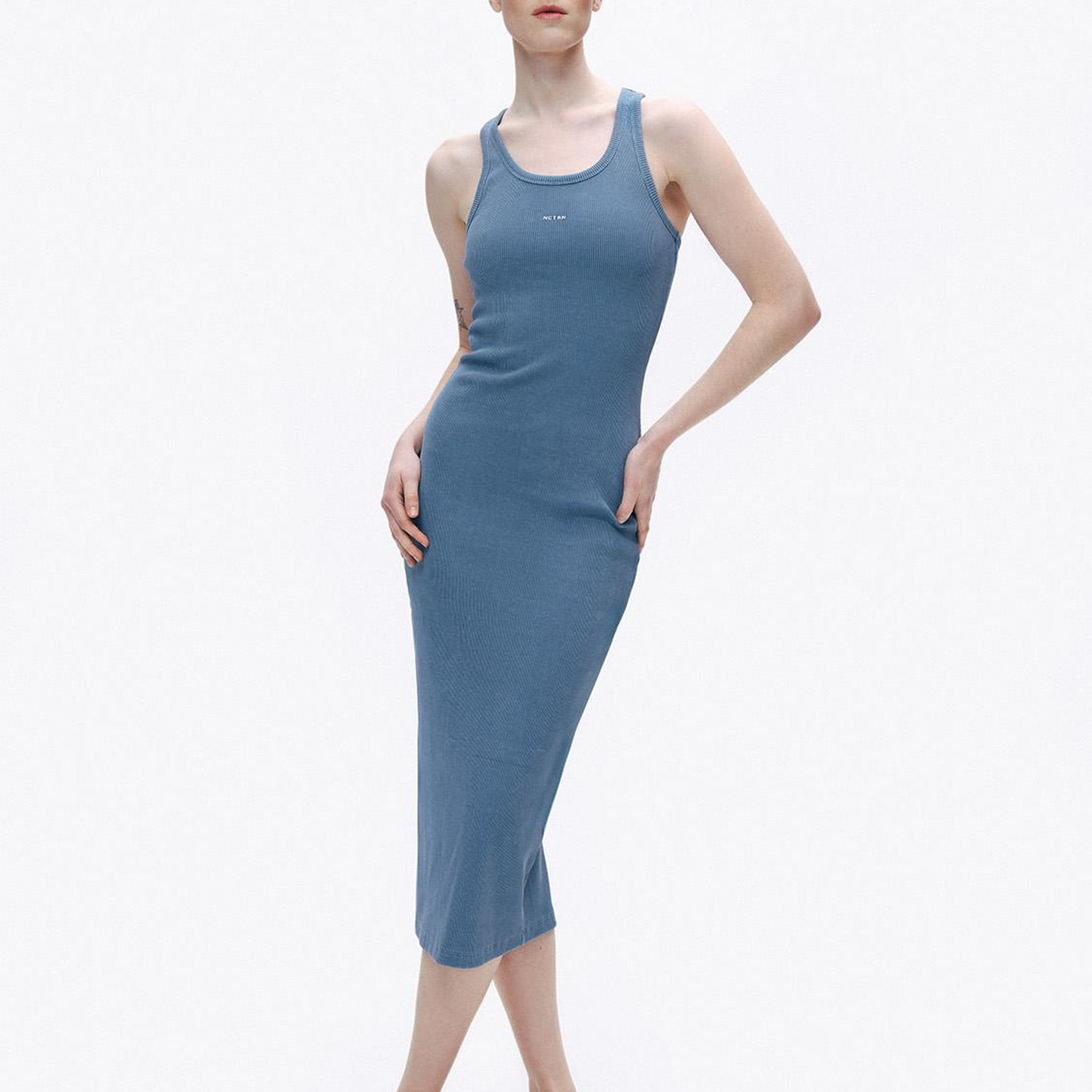 Baskı Detaylı Maxi Elbise