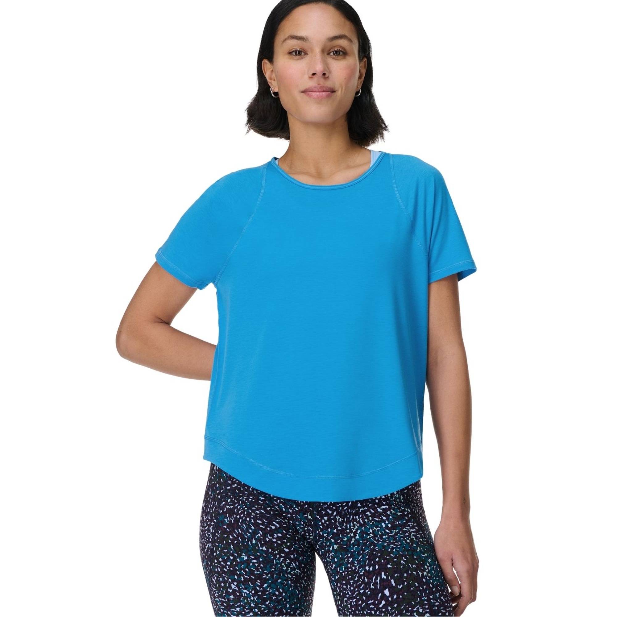 Sweaty Betty Breathe Easy Kadın Mavi Koşu Tişört