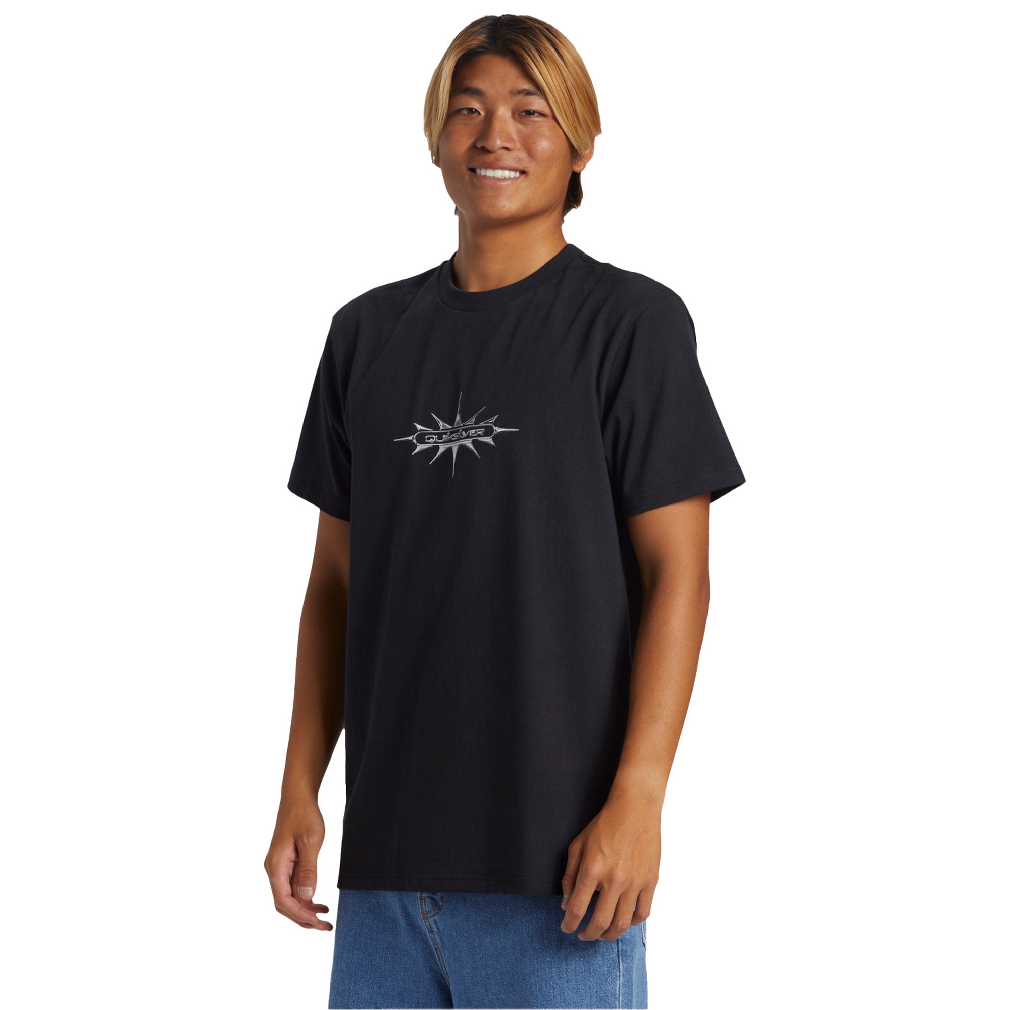 Quiksilver Thorn Badge Stn Erkek Siyah Tişört