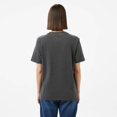  Tommy Jeans Relax Varsity Kadın Siyah T-Shirt