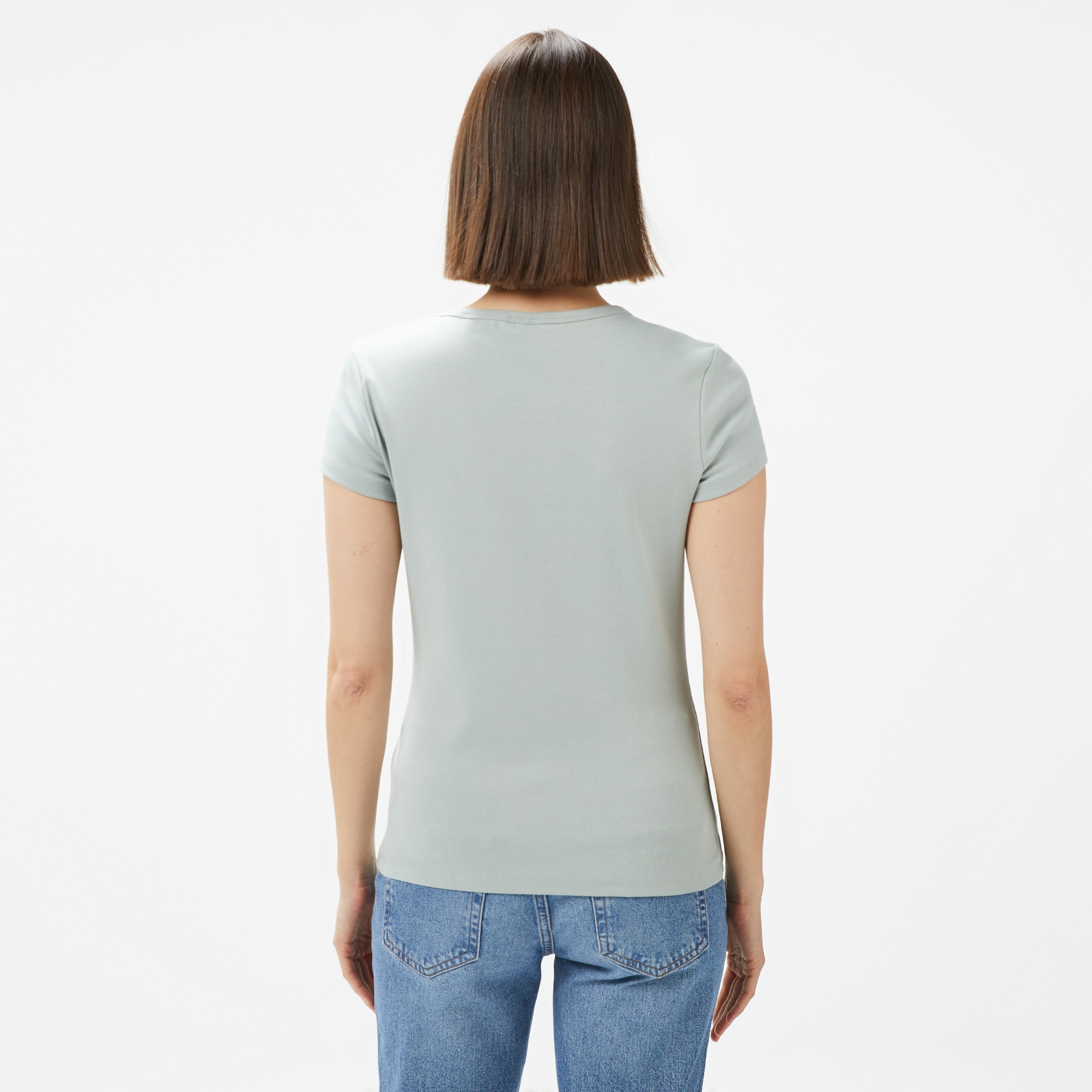 Guess Kiara Org 270 Kadın Yeşil T-Shirt