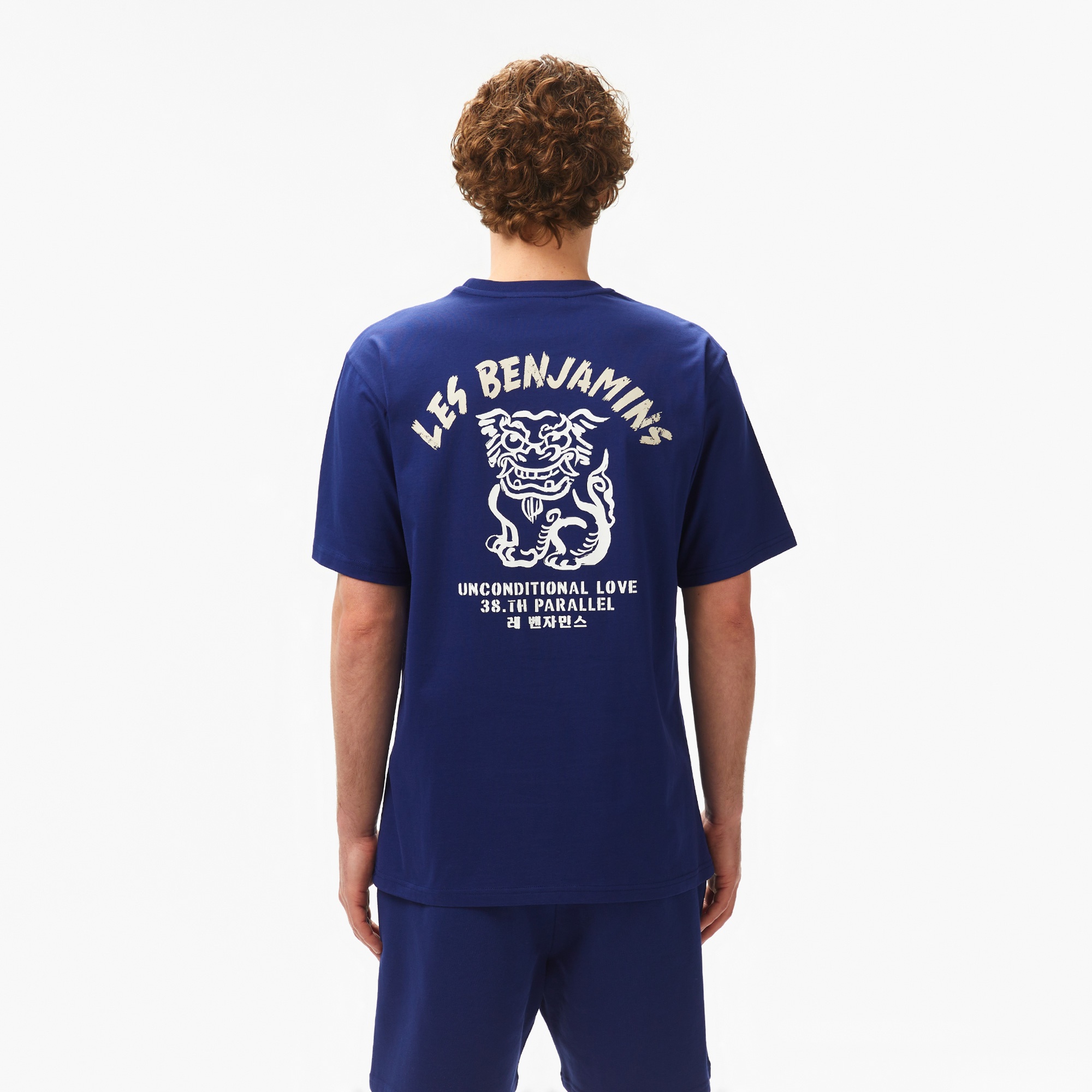 Les Benjamins Relaxed 034 Erkek Lacivert T-Shirt