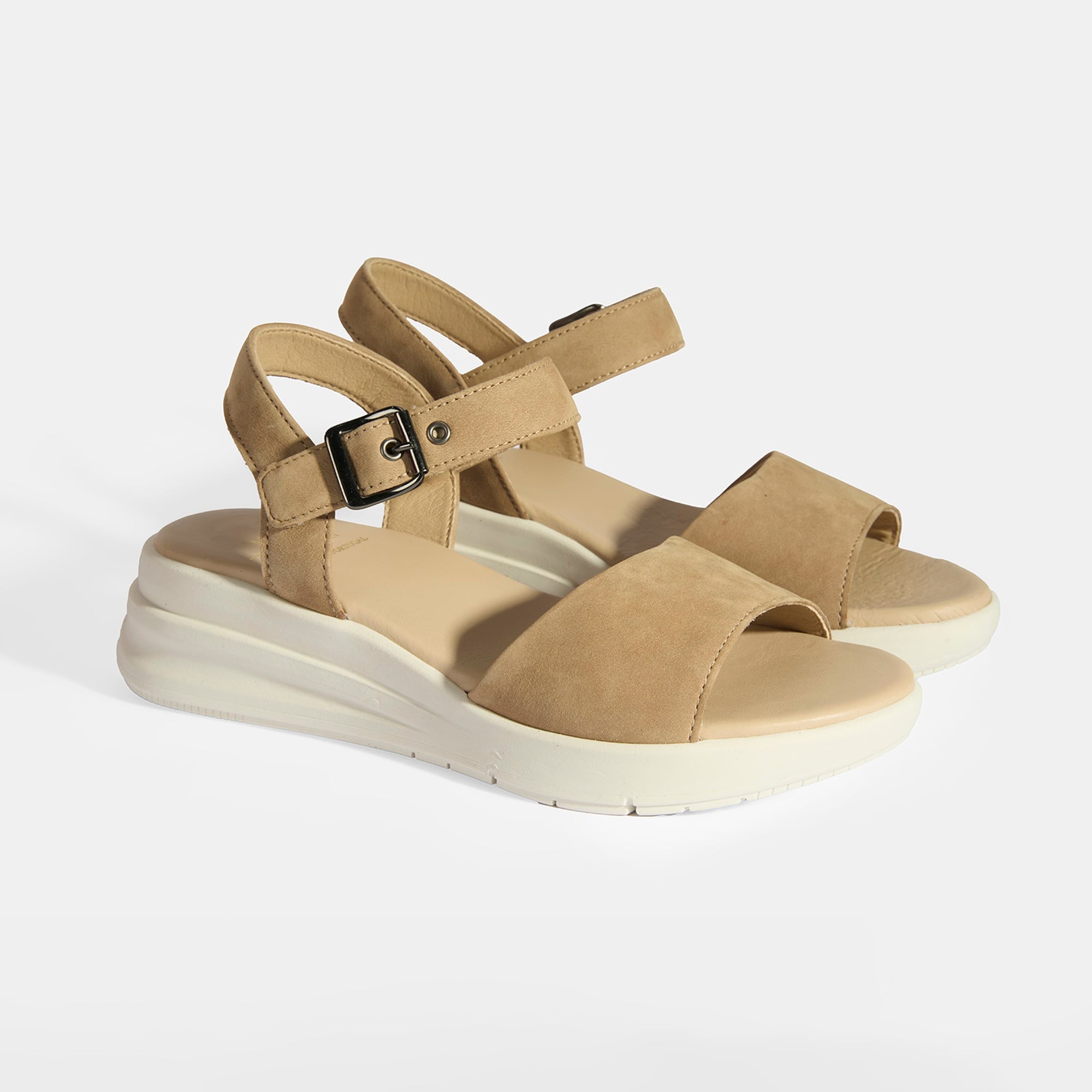 Selinna Bej Kadın DesaComfort Deri Sandalet