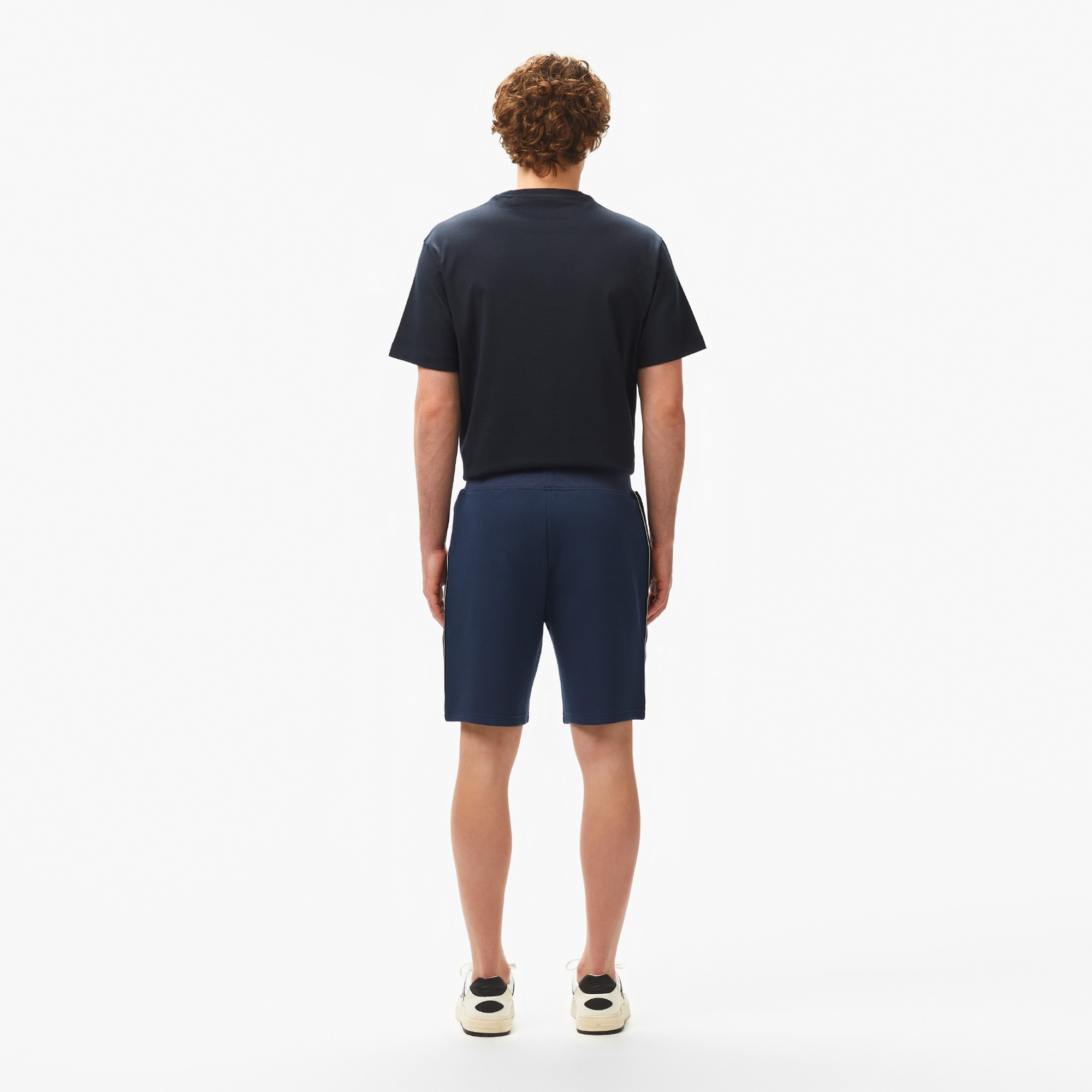 Guess Mickey Short Recycled Punto Milano 300 Erkek Mavi Şort