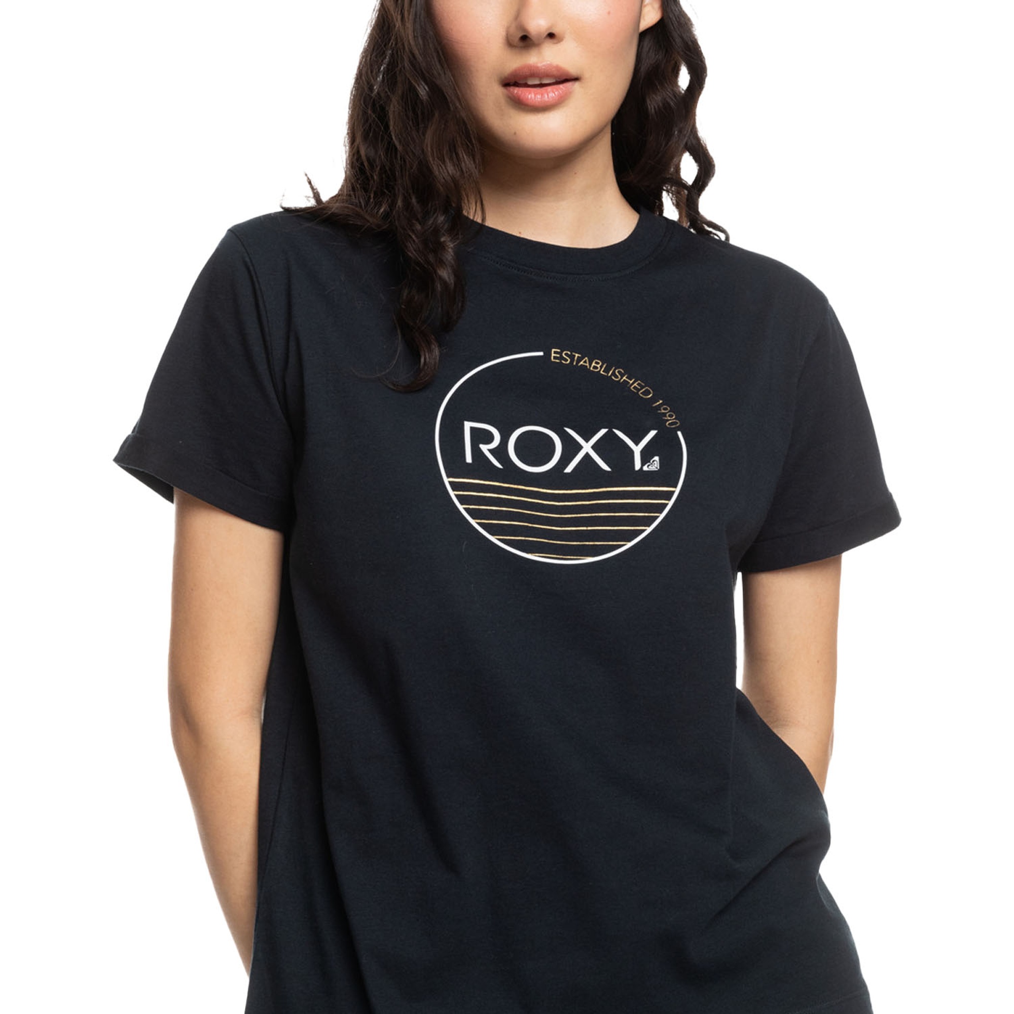Roxy Noon Ocean Kadın Siyah Tişört
