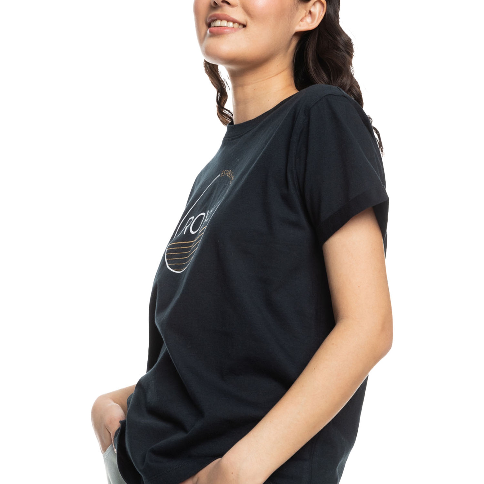 Roxy Noon Ocean Kadın Siyah Tişört
