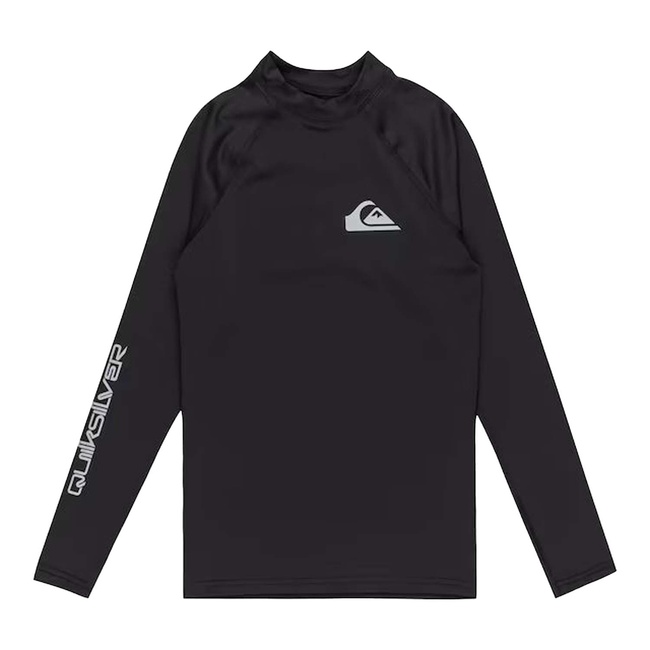  Quiksilver Everyday Upf50 Ls Youth Erkek Çocuk Siyah Likra