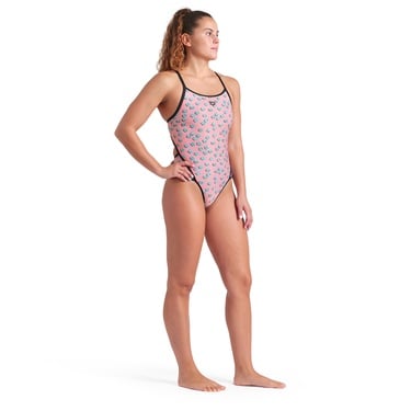  Dices Swimsuit Super Fly Back Kadın Pembe Yüzücü Mayosu 009464950