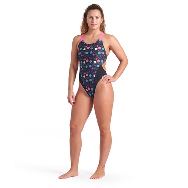  Contour Swimsuit Swim Tech Back Kadın Siyah Yüzücü Mayosu 009463595