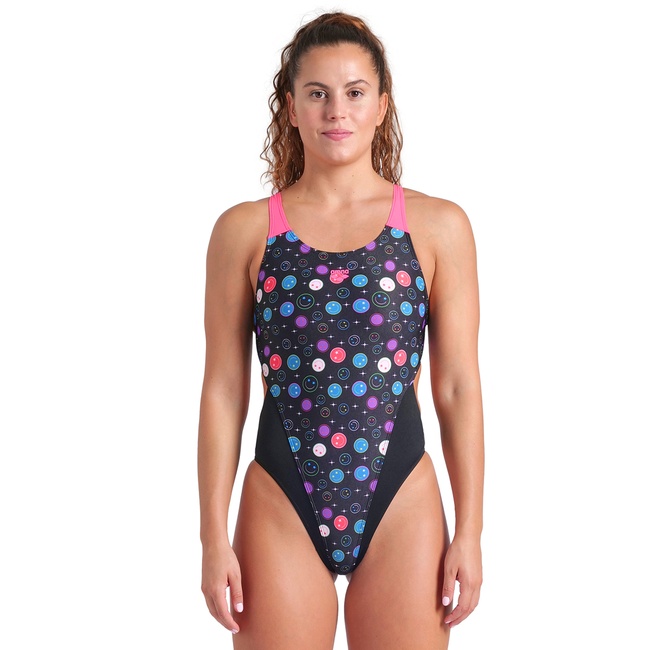  Contour Swimsuit Swim Tech Back Kadın Siyah Yüzücü Mayosu 009463595