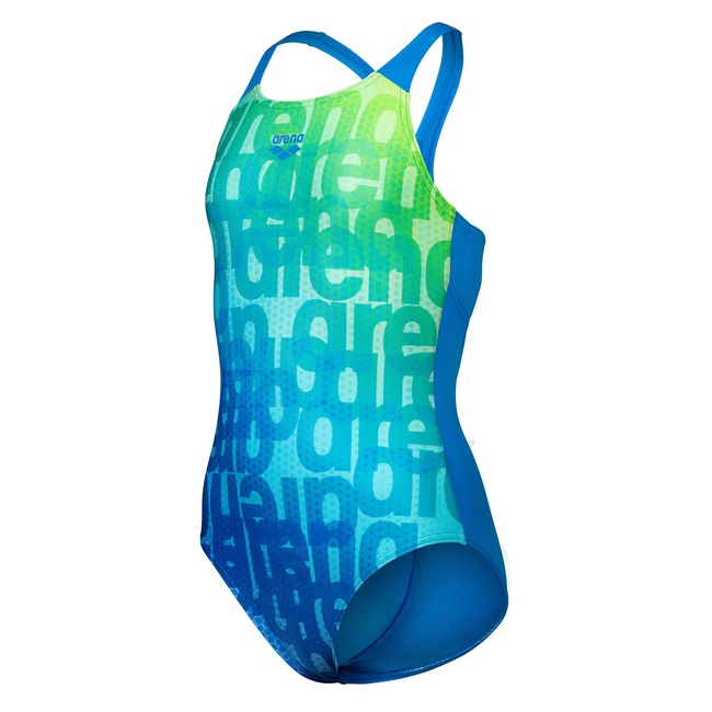  Multi Colours Swimsuit V Back Çocuk Mavi Yüzücü Mayosu 009007808
