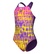 Multi Colours Swimsuit V Back Çocuk Mor Yüzücü Mayosu 009007909