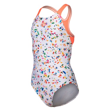  Confetti Swimsuit Swim Pro Back Çocuk Beyaz Yüzücü Mayosu 009089750