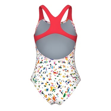  Confetti Swimsuit Swim Pro Back Çocuk Beyaz Yüzücü Mayosu 009089750