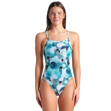  Camouflage Swimsuit Challenge Back Kadın Beyaz Yüzücü Mayosu 009065660