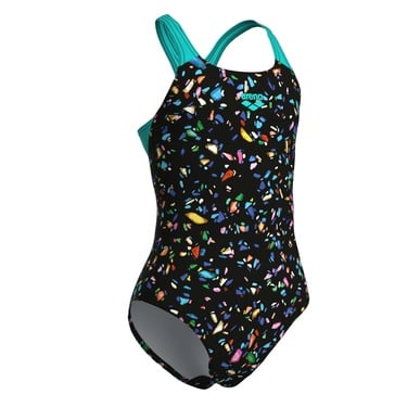  Confetti Swimsuit Swim Pro Back Çocuk Siyah Yüzücü Mayosu 009089550