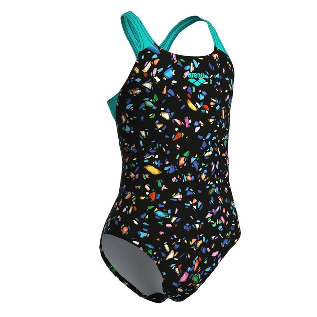  Confetti Swimsuit Swim Pro Back Çocuk Siyah Yüzücü Mayosu 009089550