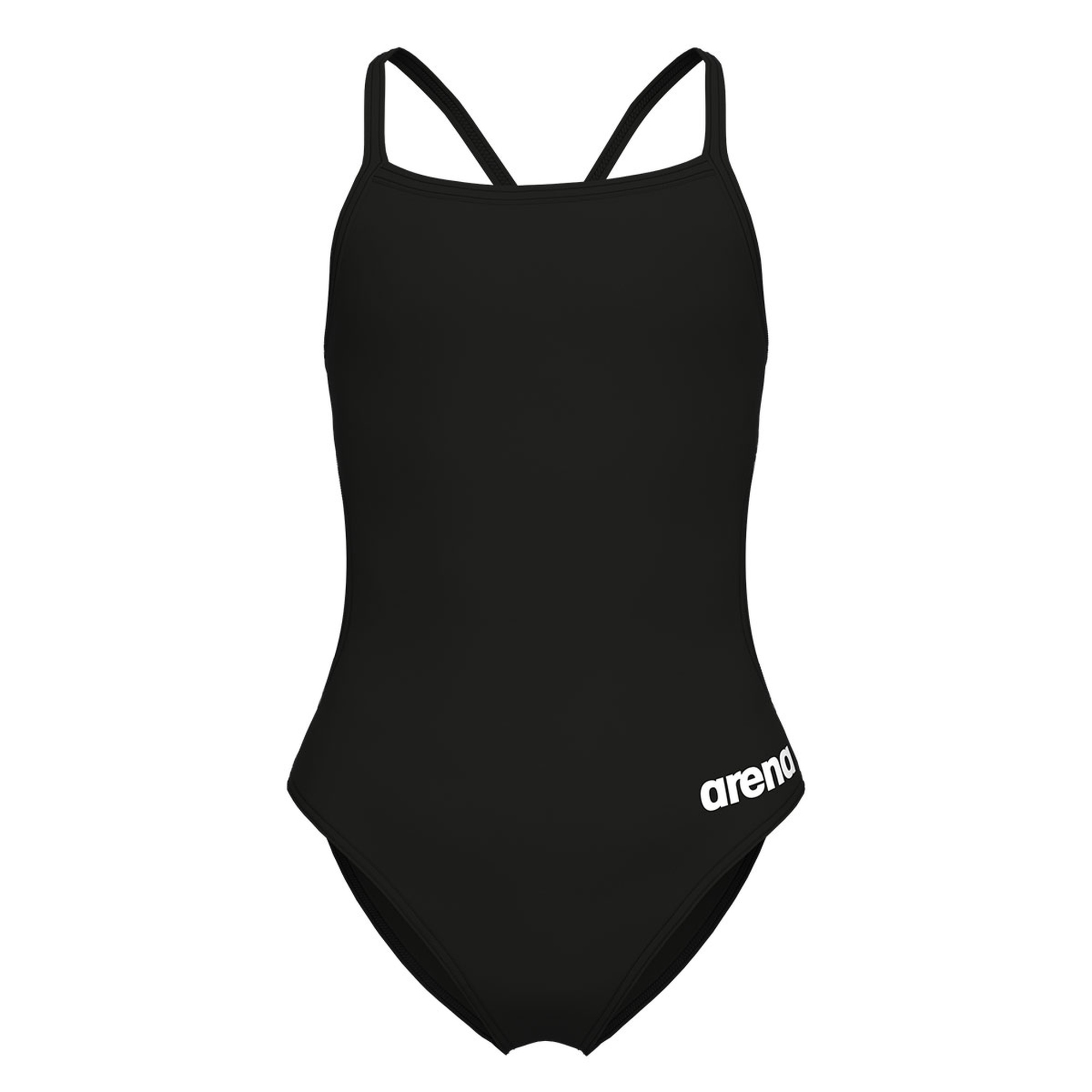 Team Swimsuit Challenge Solid Çocuk Siyah Yüzücü Mayosu 004765550